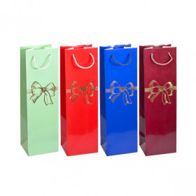 Сумка 7006 подарункова Бант для пляшки 12*39*9см (12шт)