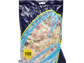 Кульки повітряні 10" з наповненням "Блискітки червоні", 100 шт., арт. 3-22034