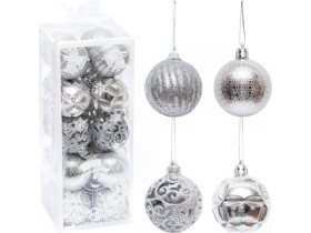 Шари ялинкові 20шт D5см WRB23-6089 Срібло