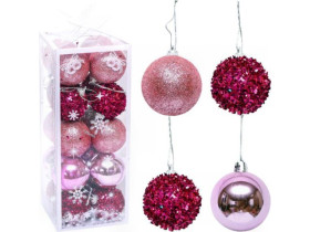 Шари ялинкові 20шт D5см ZAF23049 Рожевий