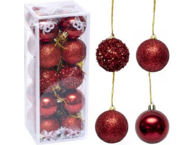 Шари ялинкові 20шт D5см ZAF23042 Червоний