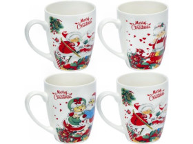 Чашка фаянсова новорічна, 300 мл, арт. MT-68-23 (12 шт.)