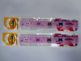 Линійка пластик.15см CLASS 9033С з принтом Lovely Kitties (12шт)