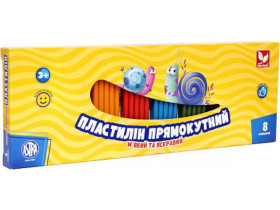 Пластилін "Школярик" 8кол.(12шт) 303116002-UA