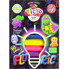 Тісто для ліпки "FLUORIC" 10кол.10-01 коробка