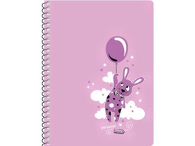 Щоденик недатований В6 360К,120арк. спiраль, крем, пластик,Школярик