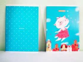 Блокнот "Ш" А6 571 кл-б/л.40арк комп.з 2х зош.(2/128)