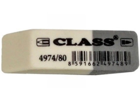 Гумка CLASS 4974/80шт сіро/біла (80шт/3200)