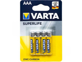 Батарейки Varta Superlife R 03 блістер (4шт/48шт)