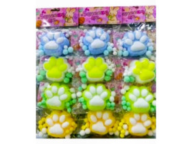 Таба лапка кольорова #31/308 сквіш антистрес 7сm (16шт)