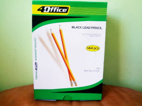Олівці прост."4OFFICE" з гум.4-100 (12/144/2880)