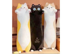 М’яка іграшка M 16116 (32) 3 види, кіт, довжина 87 см, у пакеті