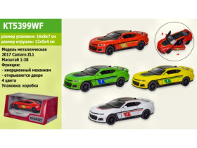Машина метал "KINSMART" KT5399WF (96шт/4) "2017 Camaro ZL1",в коробці 16*8*7см