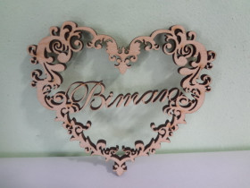 Топер "Вітаємо", серце, без підставки (5 шт.)