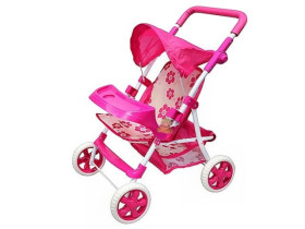 Коляска M 0472 U/R (6шт) жел, прогулочная, корзинка, регул-ся ручка, 48,5-38-62,5см