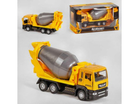 Спецтехніка металопластик КТ - 6233 (72/2) "Авто Експерт", Бетономішалка, 1:50, світло, звук, інерці