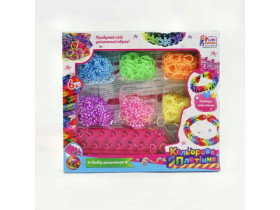 Кольорове плетіння резиночки 27237 "4FUN Game Club" 6 кольорів резинок верстат гачок