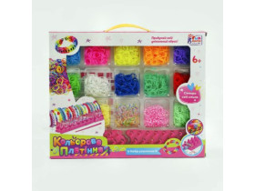 Кольорове плетіння резиночки 95142 "4FUN Game Club" 14 кольорів резинок верстат гачок