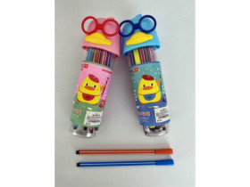 Фломастери 12кол.902-12 Каченя в окулярах (36/144) в баночці