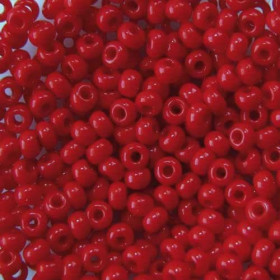 Бісер червоний 93190 PRECIOSA Чехія (50гр)