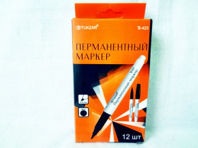 Маркер TZ-423, чорний, тонкий (12/1728)