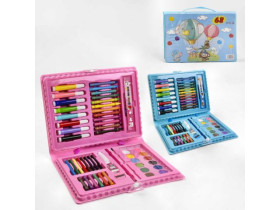 Набір художній С 49391 (48) 3 кольори 68 предметів у валізі