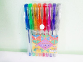 Набір ручок гелевих Умка 8кол.Glitter ГР 45 (12/96)