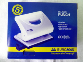 Дырокол BUROMAX №4009 20л.с лин.