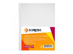 Файли KR-2125/100шт А4-25мкм (1уп/40) 600420