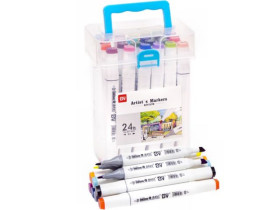 Набір скетч-маркерів, 24 кольори, H820-24, у пластиковому боксі