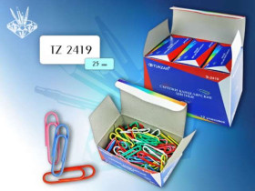 Скрепка кол.зебра (36шт)