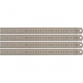 Лінійка металева 30см (20шт)