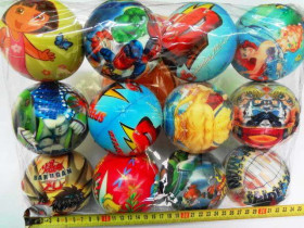 Мяч для фитнеса-45см M 0071 U/R (50шт) с ручкой, 10 видов (дисней), 630г