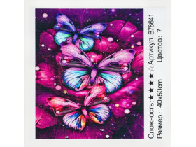 Картина за номерами+Алмазна мозаїка 78641, 40*50см