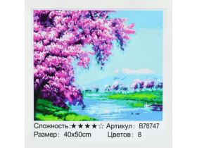 Картина за номерами+Алмазна мозаїка 78747, 40*50см