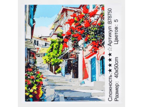 Картина за номерами+Алмазна мозаїка 78750, 40*50см