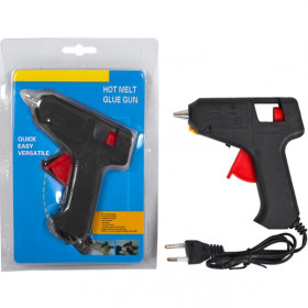 Пістолет для сух.клею мал.з кноп. 0,7мм 20W SD-А601