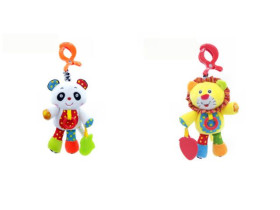 Брязкальце підвіска 11722/25 (160шт/2) на ліжечко/візок тактильні частини,пакет 25*14см