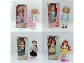 Лялька YF2051A (120шт/2) в стильному одязі короб. 24*8*11см