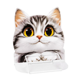 Підставка для книг металева 23*16,5см Котик DWL-2505