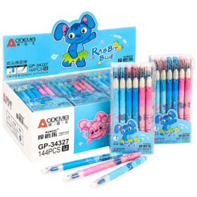 Ручка пишет-стирает гелевая 34327 "Rabbit blue" Odemei синяя (12шт/144/2304)