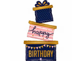 Фольгована куля "Тріо подарунків", 37" (Grabo)