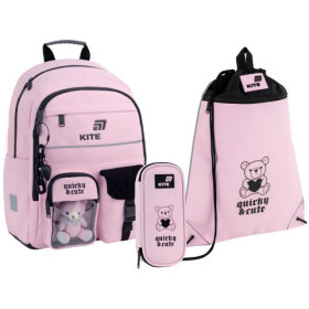 Набір рюкзак + пенал + сумка для взуття Kite SET_K26-584M-1 Quirky&Cute