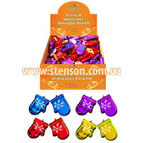 Іграшки ялинкові 8018, 10cm 2шт/св 36св/кор (4уп)