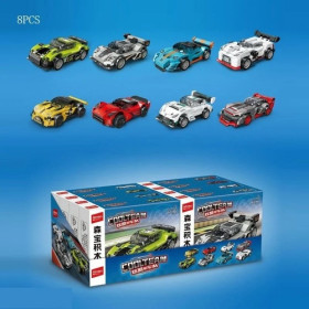 Конструктор 714416-714423 Автомобіль, 66-106 елементів, гумові шини