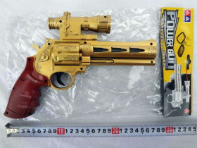 Пистолет 3288 А (180шт) Револьвер, лазер, свет