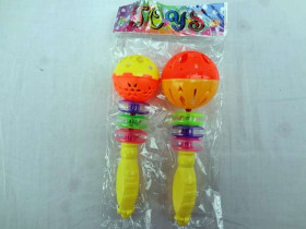 Погремушка 100 АВ/628С/ А76 (360шт) 2шт, в шарике