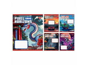 Зошит 12 арк., лінія, Yes, Pixel Game (25/500), арт. 767775