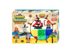 Термомозаїка 85758 (24/2) "4FUN Game Club", Пірати, 3D-фігурки, 4000 намистин, 3 основи, в коробці