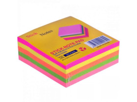 Блок Т 25 Мікс неон 300 арк 76мм*76мм не клейений (12шт)